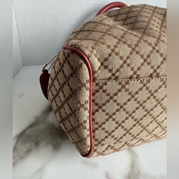 Authentic Gucci Diamante Sukey Canvas Tote Bag Brown - Picture 7 of 13